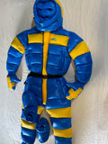 SKIING BLUE AND YELLOW SUIT