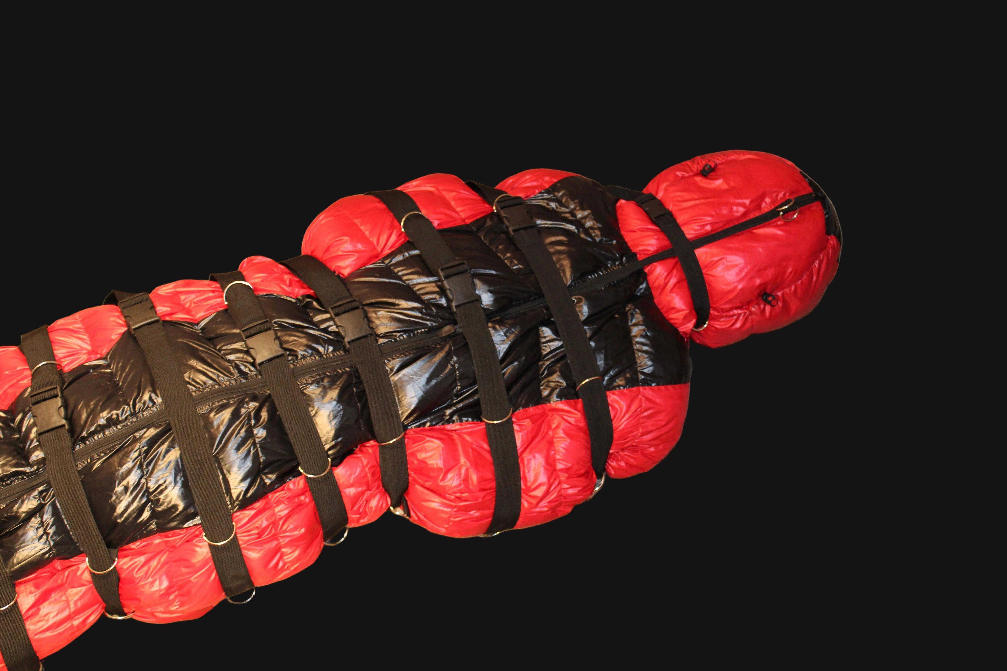EXTREME RED AND BLACK MUMMY BAG