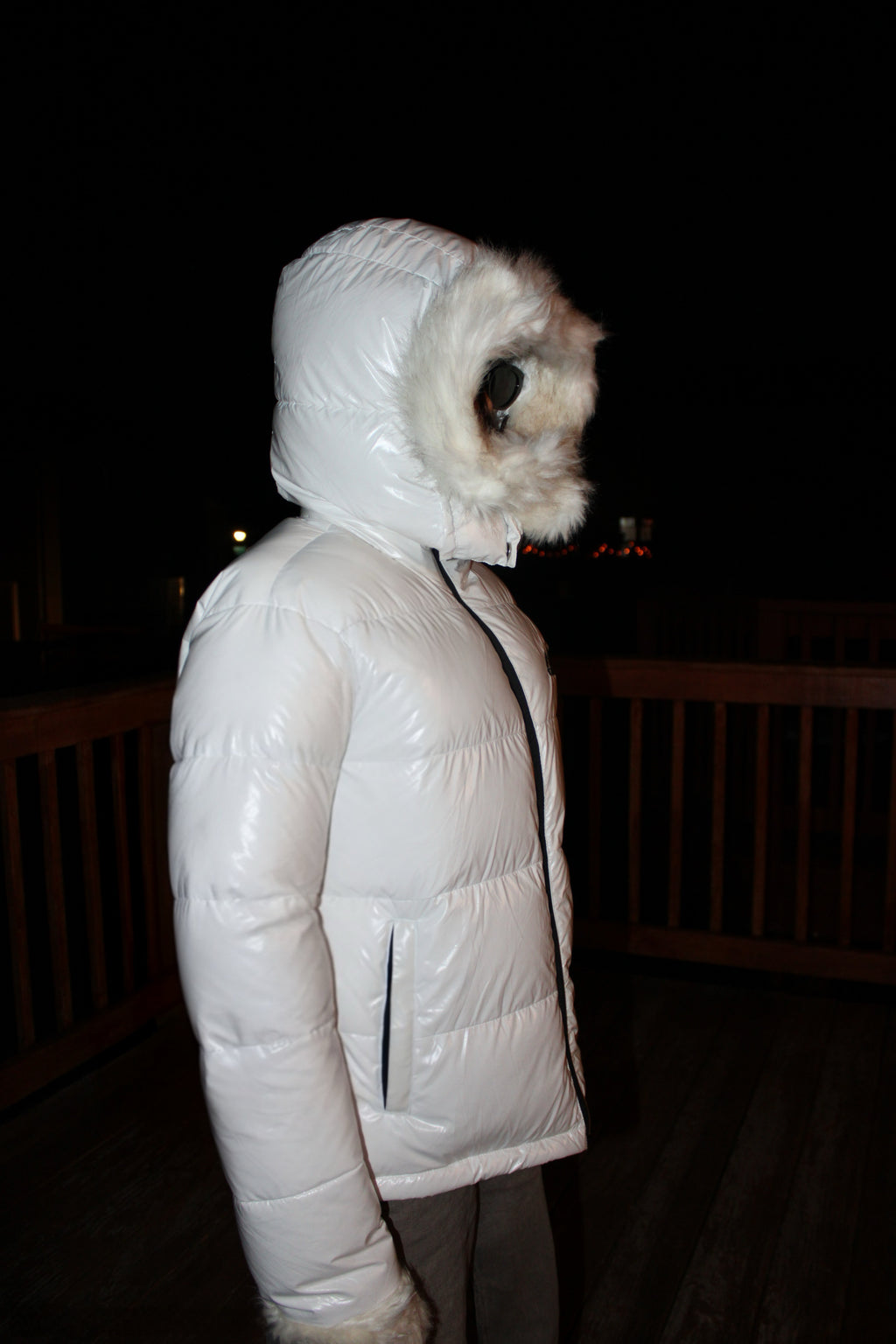 White Faux Fur Jacket