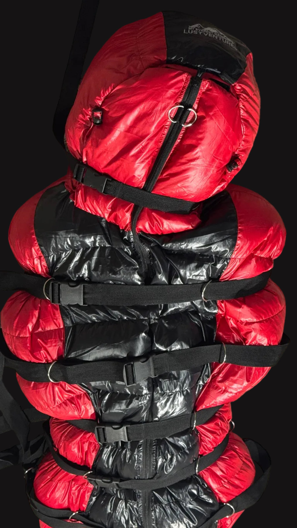 EXTREME RED AND BLACK MUMMY BAG
