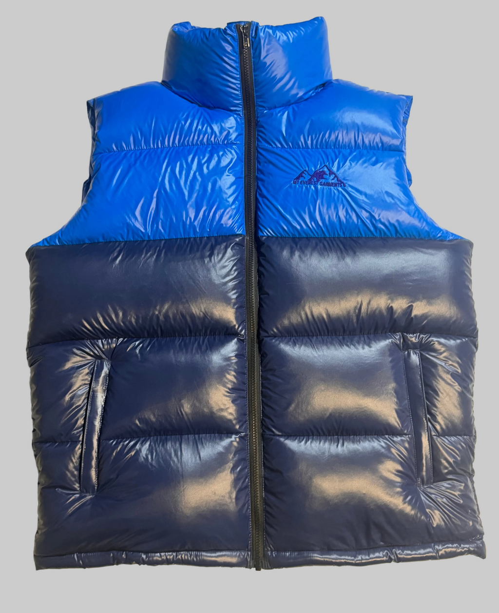 BLACK AND BLUE VEST