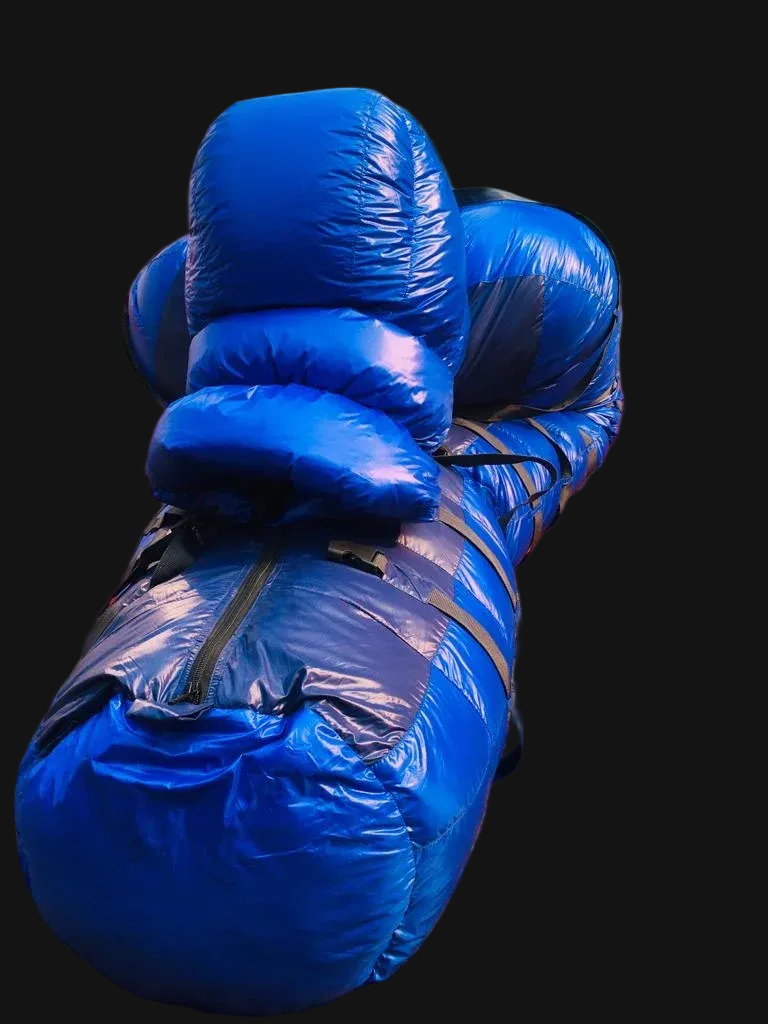 EXTREME BLUE AND BLACK SNORKEL MUMMY BAG