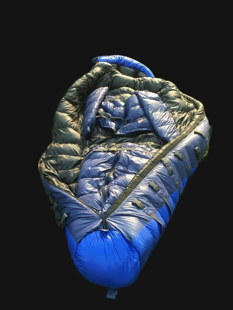 EXTREME BLUE AND BLACK SNORKEL MUMMY BAG